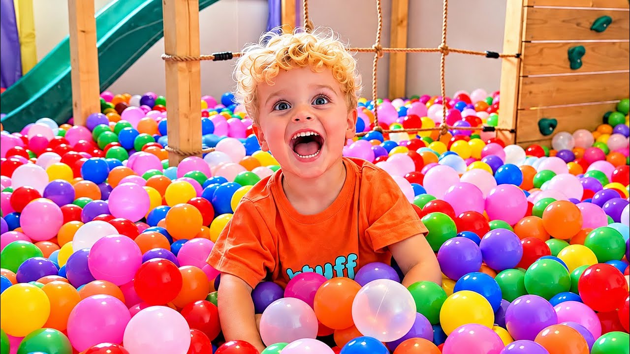 I SURPRISED MY TODDLER WITH 10,000 BALLS - YouTube video featuring the word paradise