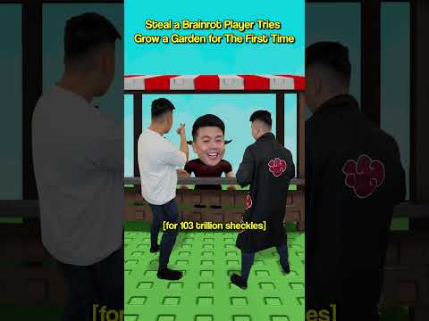 Steal a Brainrot Player Tries Grow a Garden for the FIRST Time