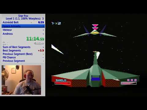 Star Fox(Level 1 100% Warpless) - 25m02