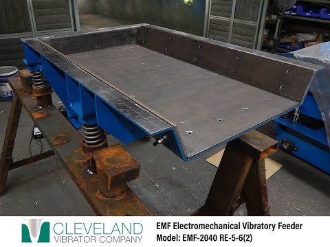 Electromechanical Vibratory Feeder for Shredded Scrap - Cleveland Vibrator Co.