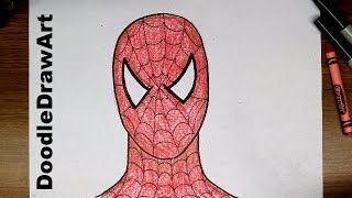 Смотреть онлайн Как нарисовать маску человека-паука