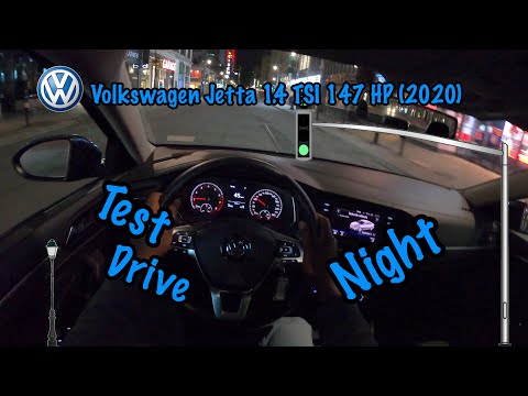 Volkswagen Jetta 1.4 TSI 147 HP (2020) - POV City Night Drive