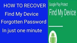 Unlock your phone from find my device forgotten password/ what if i forget password in find my devic