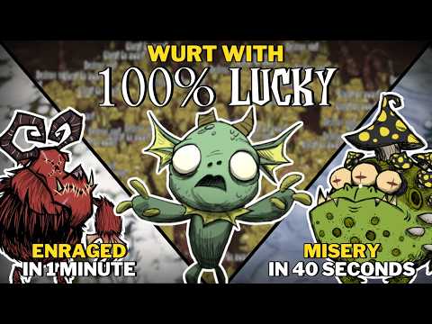 Wurt with 100% Luck Is INSANE — Misery Toadstool in 40s | DST