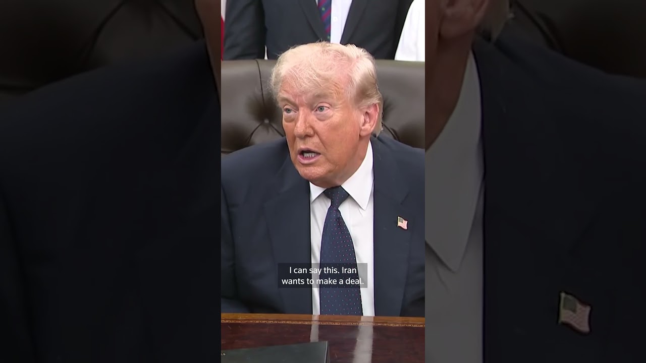 Video | Trump says Iran should wave the 'white flag of surrender'