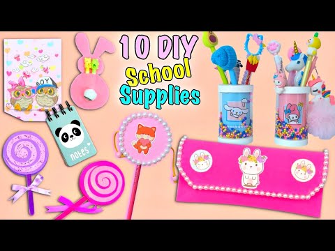 10 DIY - AMAZING SCHOOL SUPPLIES IDEAS THAT WILL MAKE YOU COOL AT SCHOOL