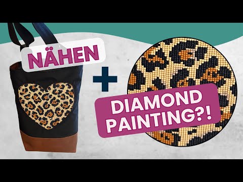 Negativ-Applikation mit Diamond Painting Panel – Tote Bag nähen mal anders!