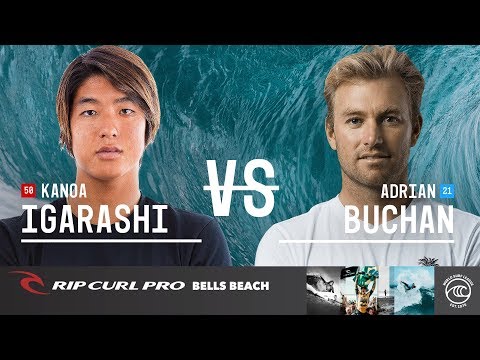 Kanoa Igarashi vs. Adrian Buchan - Round of 32, Heat 15 - Rip Curl Pro Bells Beach 2019