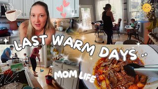mom life day in the life // cooking cleaning homesteading