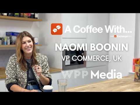Shot of Naomi Boonin, VP Commerce, UK at WPP Media, in the ExchangeWire kitchen for an episode of 'A Coffee With...'