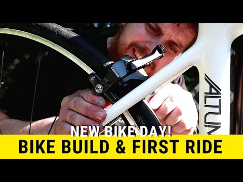 NEW BIKE DAY - Road Bike Build, First Ride and Give Away!!!