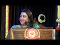 Guest Of Honour Actress Mrs Priyadharshini Rajkumar Arangetram Priyadharshini