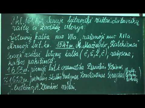162, 163  Senieji lietuviški raštai  Lietuviškų raštų ir žodžių istorija