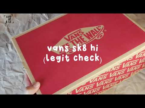 How to legit check Vans Sk8 Hi