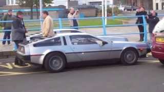 preview picture of video 'DeLorean Car Owners Association visit Carrickfergus 25th May 2011'