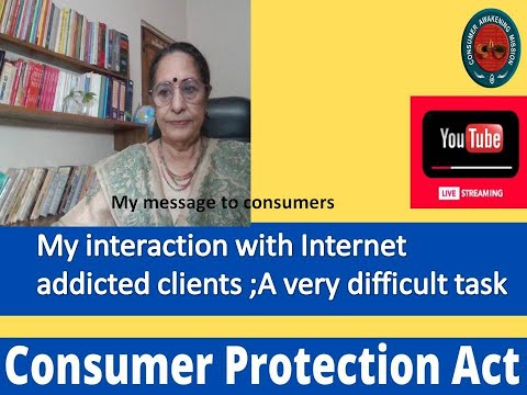 My interaction with internet addict clients ; A difficult task .My message to such consumers