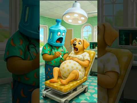 Evolution animasi : gallon doctor and pregnant woman dog🥰 crissty✅ #cat #cute #shorts #funny