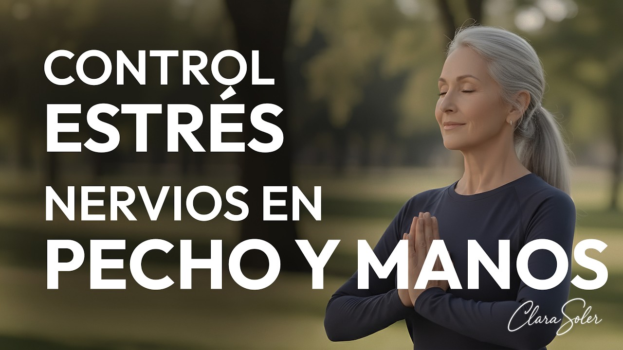 Meditación para Nervios en las Manos y el Pecho por Estrés | Calmar Ansiedad Física y Respirar Mejor