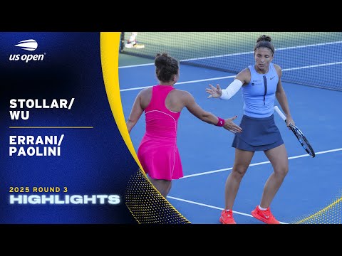 Stollar/Wu vs. Errani/Paolini Highlights | 2025 US Open Round 3