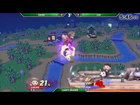 EVAC 9/12/16 - Smash 4 - Taicho (Lucas) vs Con (Fox/Cloud) - Losers Semis Bo5