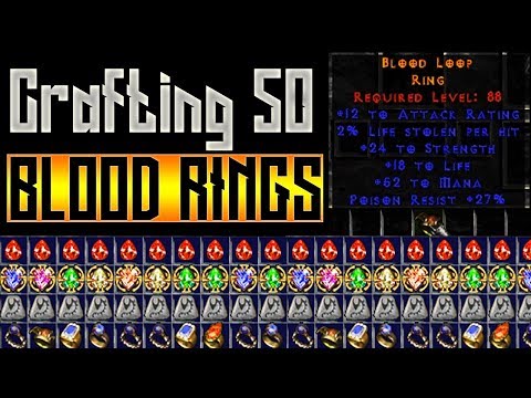 50 Crafted Blood Rings + Crafting Tips - Diablo 2