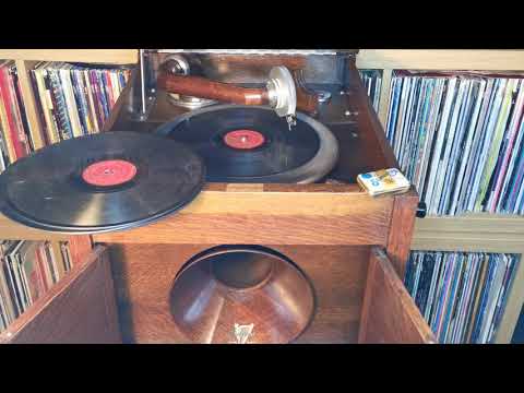 Pop Goes Your Heart ~ Harry Leader & His Band ~ Dousona Wooden Gramophone ~ 8" Eclipse 78rpm