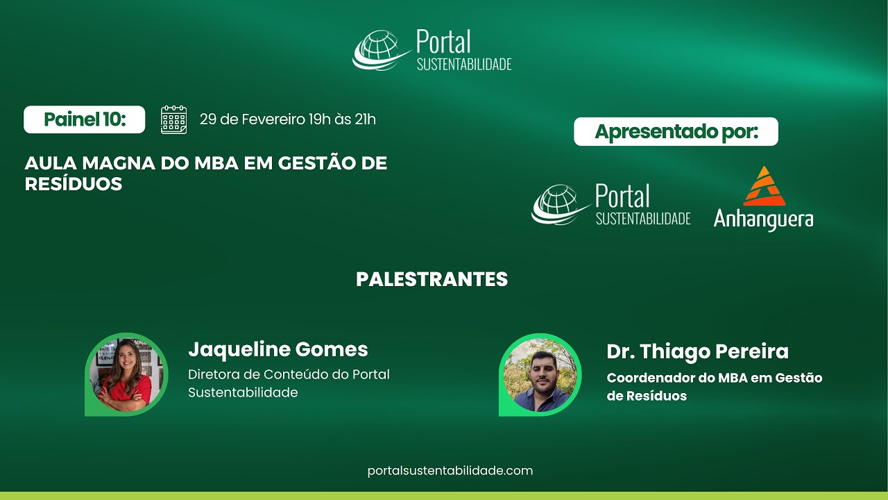 Aula Magna do MBA de Gestão de Resíduos