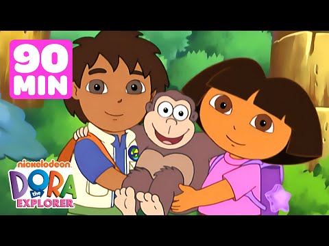Dora the Explorer & Diego Primos Team-Up! #5 💥 90 Minutes | Dora & Friends