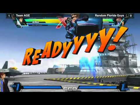 UMvC3 Team AGE vs Random Florida Guys - Teams CEO2013 Day 1