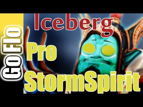 Storm Spirit Pro Iceberg Dota 2 Gameplay 6.88b