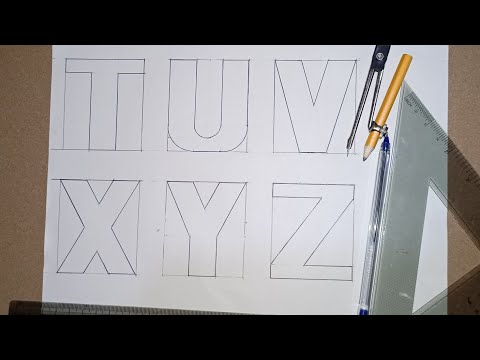 Comment écrire Les lettre alphabet de A à Z très simple @.