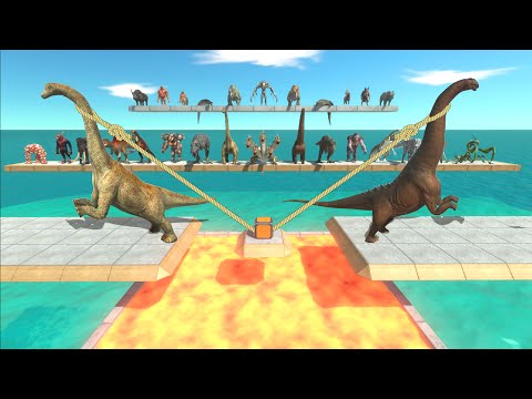 A tug of war between the strongest - Who is the strongest? - Animal Revolt Battle Simulator