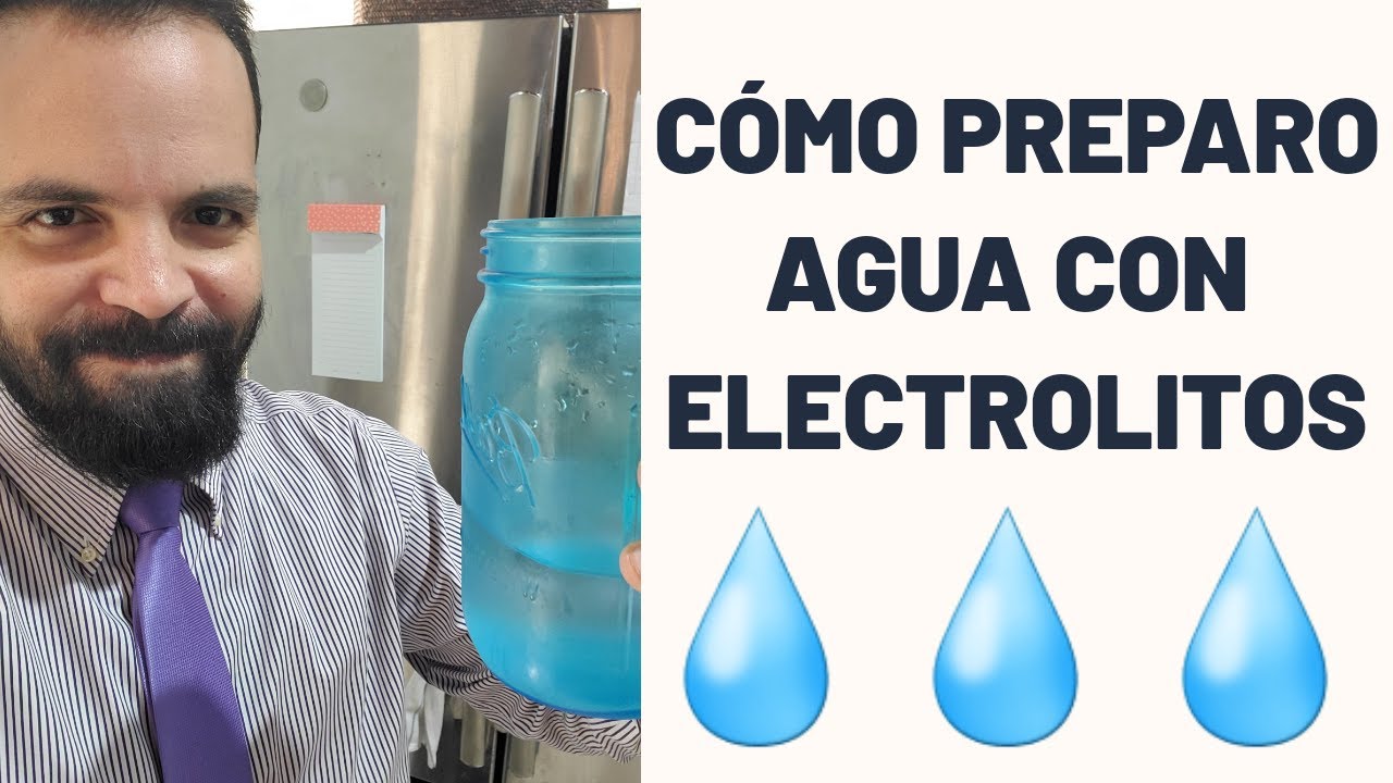 ¡Hidrátate bien! Cómo preparo mi propia agua con electrolitos