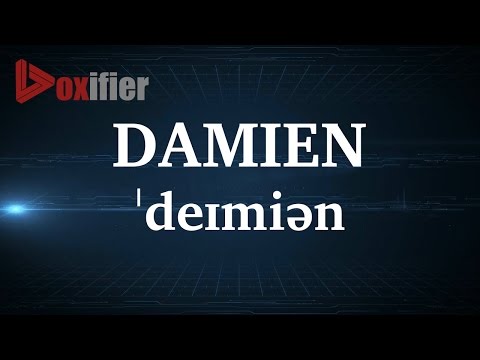 English Pronunciation of Damien - Voxifier.com