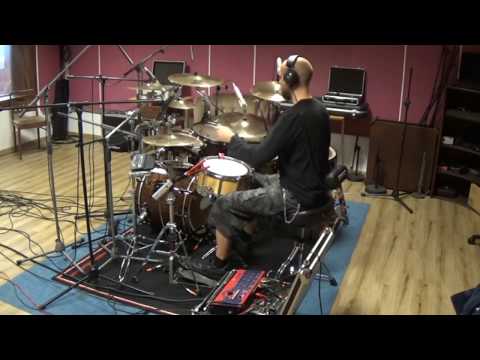 Mater Monstifera recording drums with On Trigger (trigger for bass drum pedal)