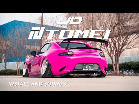 J.D. Customs U.S.A.--- Mazda ND MX5 Miata TOMEI Expreme-Ti Muffler #miata #mx5 #roadster