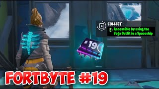 Fortnite Fortbyte #19 Location - Accessible by using the Vega Outfit in a Spaceship