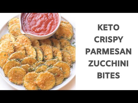 Keto Crispy Parmesan Zucchini Bites