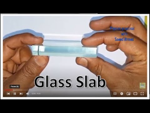 Find  out the reflective index with the help of glass slab Practical with Saeed Ahmed