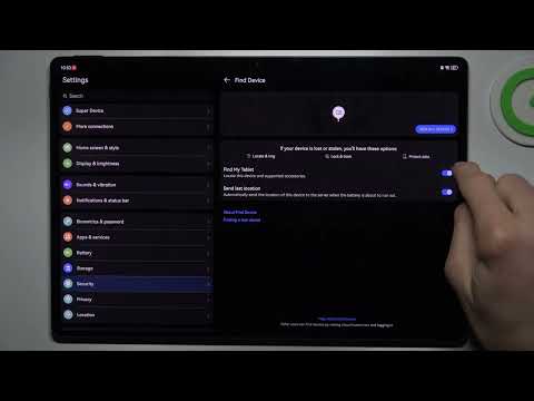How to Enable Or Disable Find My Device Feature on HUAWEI MatePad Pro 13.2