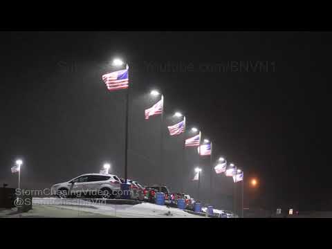 Rice Lake, WI Winter Storm Overnight 1/28/2019