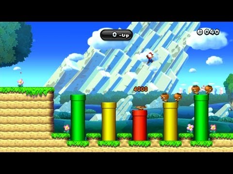 New Super Mario Bros. U -- Challenges - The Goombrat Stomp (Gold Medal)