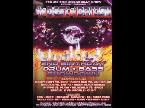 DJ's R,TYPE & PLAYA MC's RIDDLA FOXY & FATMAN D.!  THE BEST OF BRITISH 2ND BIRTHDAY SHOWDOWN