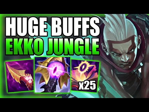 RIOT BUFFED EKKO JUNGLE WHICH MADE HIM INSANELY STRONG! UNREAL 1v9 CARRY GAME! - League of Legends
