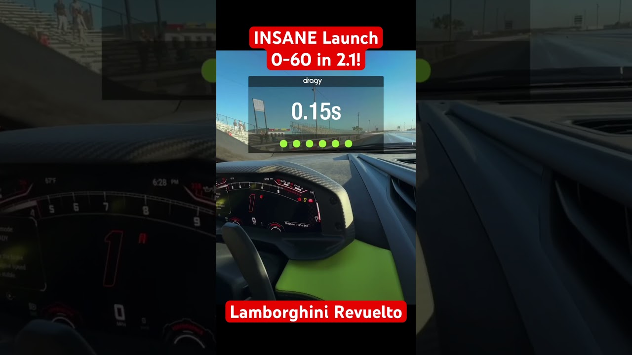 Lamborghini Revuelto Launch Control and 1/4 Mile Record