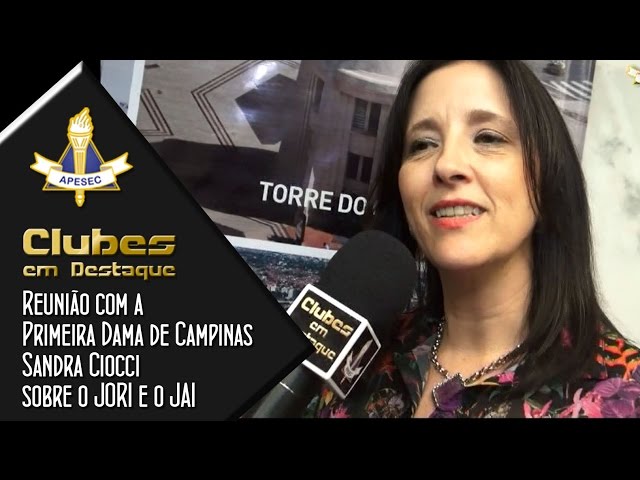 Clubes em Destaque 17/03/2015 Reunião na Prefeitura com a Primeira Dama de Campinas, Sandra Ciocci, sobre o JORI e o JAI 2015