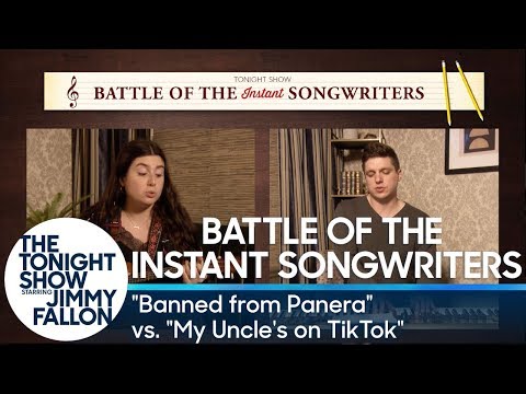 インスタントソングライターの戦い。"Banned from Panera" vs "My Uncle's on TikTok" (Battle of the Instant Songwriters: "Banned from Panera" vs. "My Uncle's on TikTok")