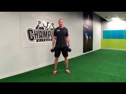 Dumbbell Squat to Curl
