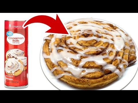 5 Easy Canned Biscuit Recipes - GIANT Cinnamon Roll & More Tasty Treats!