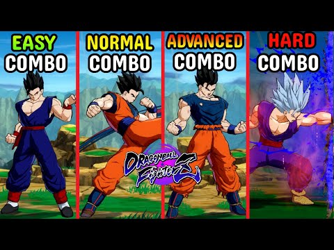 DBFZ New Combo - Easy vs Normal vs Hard Combos with GOHAN!